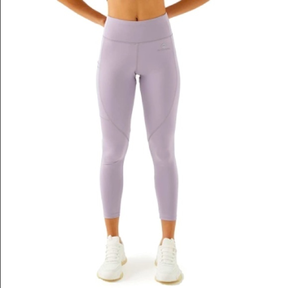 Brand New Activera Lilac Purple High Waist Tummy Control Yoga Leggings Pockets